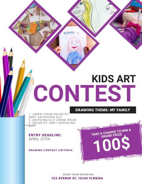 Art Contest Flyer Template